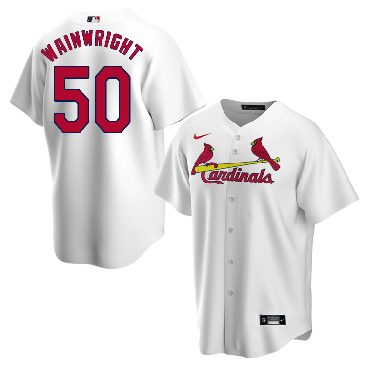Nike Men #50 Adam Wainwright St.Louis Cardinals Baseball Jerseys Sale-White